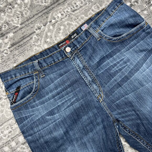 Ariat FR Jeans Mens 42x32 M4 Relaxed Boot Cut Fire Resistant CAT2 Work Wear - Picture 2 of 13